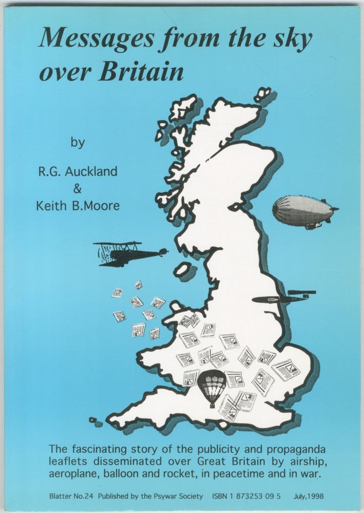 Item #457662 Messages From the Sky Over Britain. R. G. AUCKLAND, Keith B. Moore.