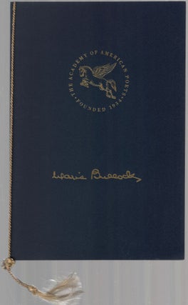 Item #457720 (Program): The Academy of American Poets Chancellors' Memorial Tribute to Marie...
