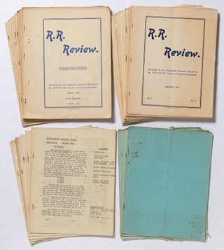 Item #457772 (Periodical): R.R. Review: Presented by the Registration Research Branch of the...