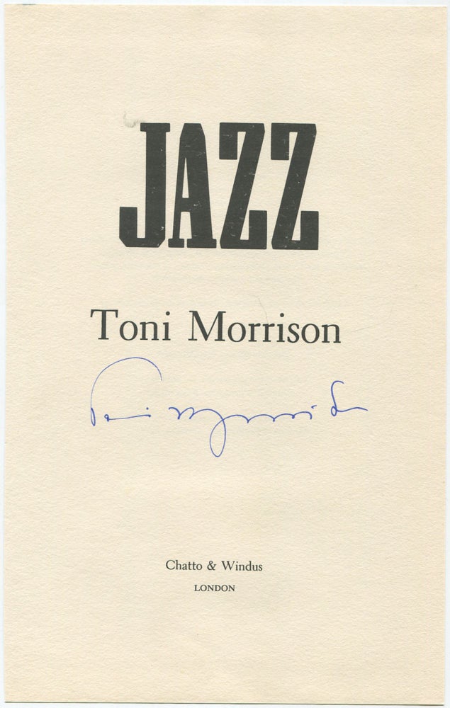 Item #457799 Autograph. Toni MORRISON.