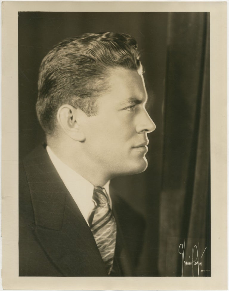 Item #458103 (Photograph): Profile Portrait of Gene Tunney in a Suit. Gene TUNNEY.