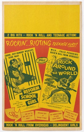 Item #458109 [Exploitation Film Lobby Card]: Reform School Girl and Rock Around the World