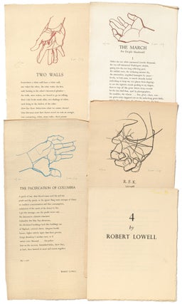 Item #458114 4 by Robert Lowell (R.F.K., The Pacification of Columbia, The March for Dwight...