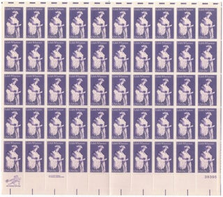 Item #458229 Sheet of 50 Edith Wharton 15c Postage Stamps. Edith WHARTON