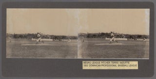 Item #458361 [Stereograph Card, Caption]: Negro League Pitcher Terris McDuffie 1952 Dominican...