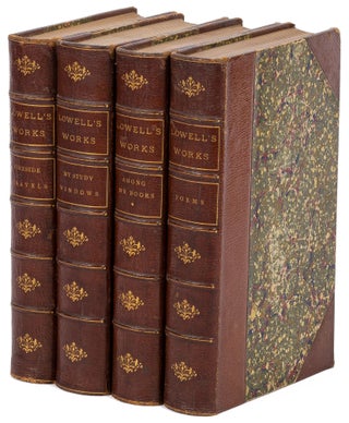 Item #458367 Lowell’s Works [Four Volume Set]: Poetical Works; Among My Books; Fireside...