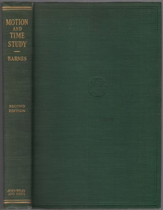 Item #459283 Motion and Time Study. Ralph M. BARNES