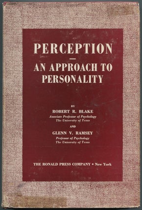 Item #459509 Perception: An Approach to Personality. Robert R. BLAKE, Glenn V. Ramsey