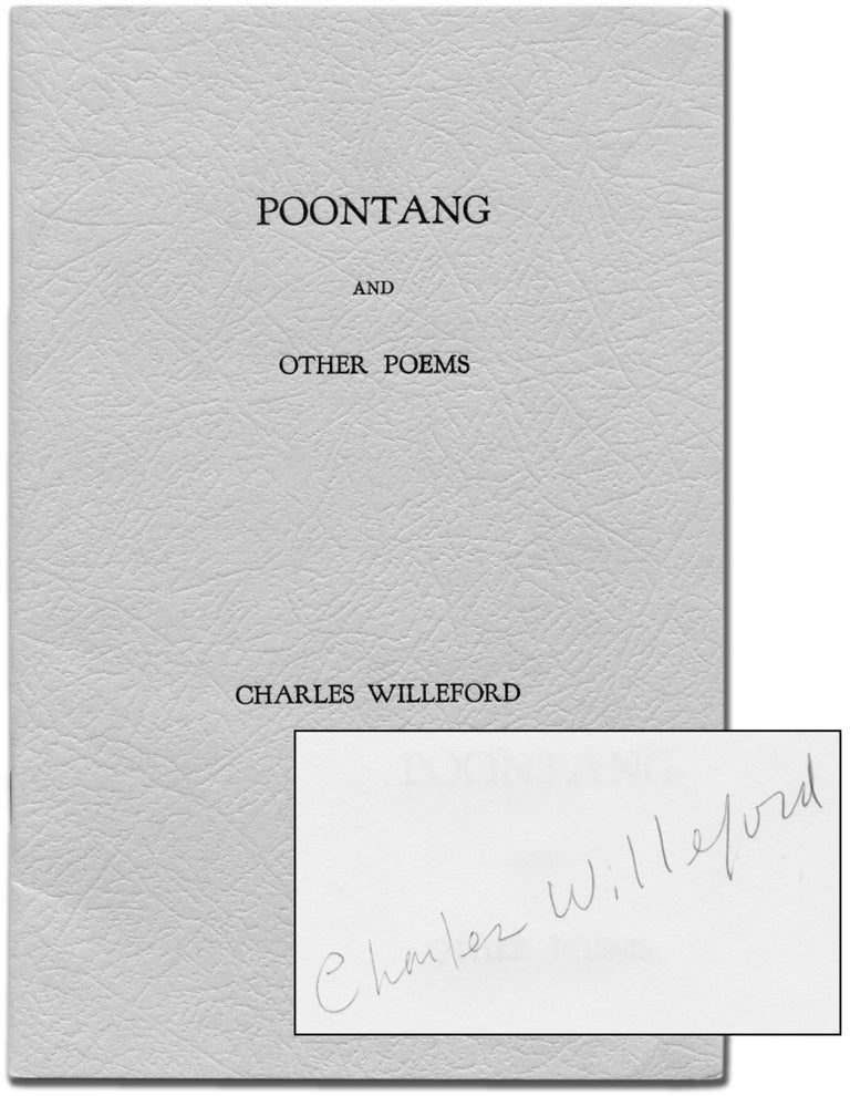Item #45959 Poontang and Other Poems. Charles WILLEFORD.
