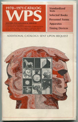 Item #459622 Western Psychological Services: 1970-1971 Catalog