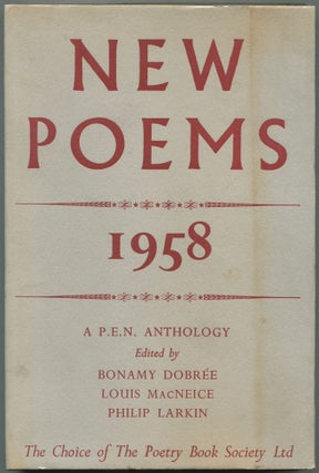 Item #459760 New Poems 1958. Bonamy DOBREE, Philip Larkin, Louis MacNeice