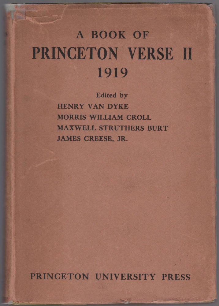 Item #460367 A Book of Princeton Verse II 1919. F. Scott FITZGERALD.