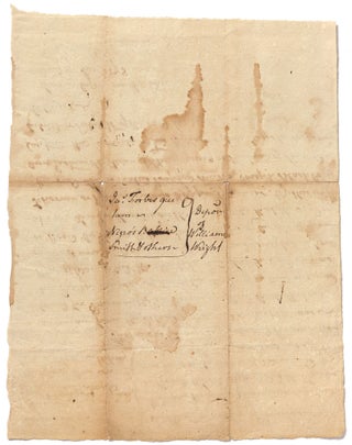[Two Manuscript Documents] Francis Hopkinson, Signer of the Declaration of Independence, Considers Prize Cases, Including Four Enslaved Captured in a British Ship by an American Privateer Brig Nesbitt during the Revolutionary War