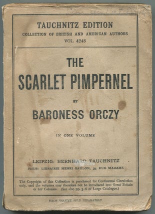 Item #460496 The Scarlet Pimpernel (Collection of British Authors, Tauchnitz Edition, Vol. 4248)....