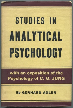 Item #460532 Studies in Analytical Psychology. Gerhard ADLER