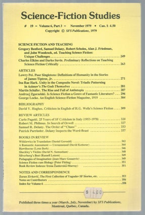 Item #461166 Science-Fiction Studies No. 19. November, 1979