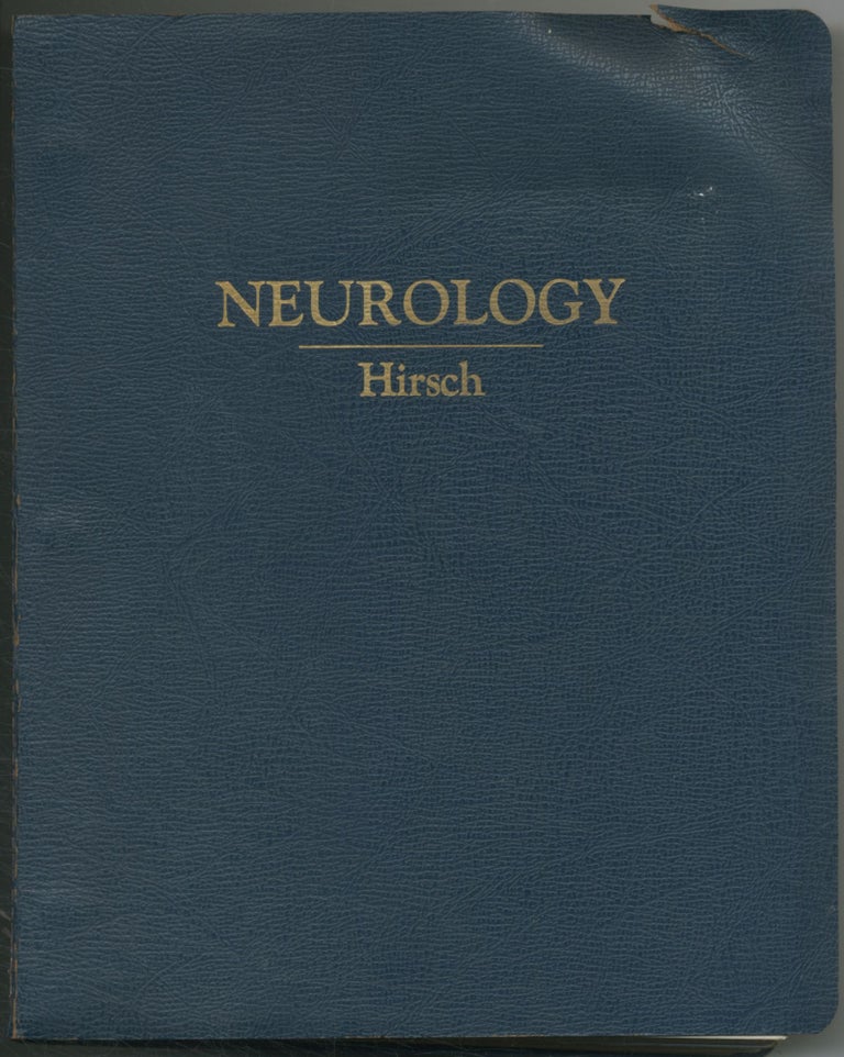 Item #461882 Neurology. Francis F. HIRSCH.