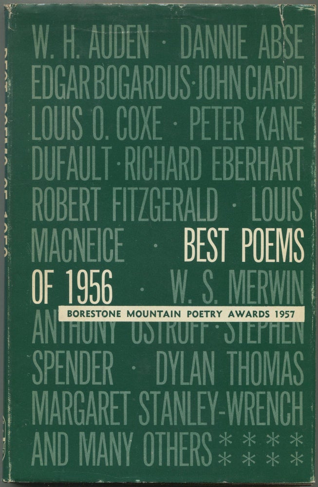 Item #462193 Best Poems of 1956: Borestone Mountain Poetry Awards 1957