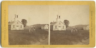 Item #462273 (Baseball stereograph card): Stereoscopic Views of Chesterfield, N.H.: Town Hall and...