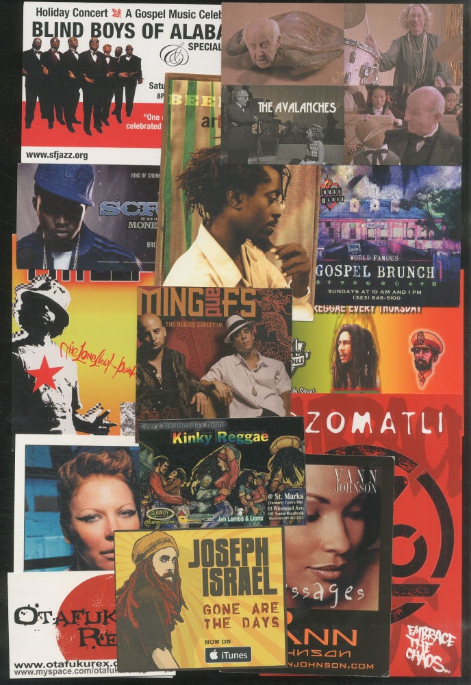 Item #463213 [Archive]: A small collection of early 2000s Handbills and Postcards, Mostly Promoting Hip-Hop, Rap, Reggae, and Gospel Music