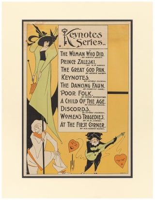 The Keynotes Series of Novels and Short Stories: A Collection of 25 Volumes Designed by Aubrey Beardsley and Patten Wilson, together with the Series Poster and the Prospectus Designed by Beardsley, 1893-97