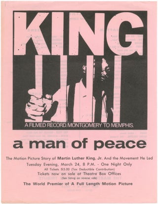 Item #463330 [Flyer]: King: A Filmed Record. Montgomery to Memphis