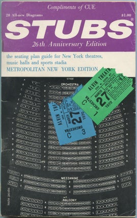 Item #463494 Stubs: The Seating Plan Guide. Metropolitan New York Edition