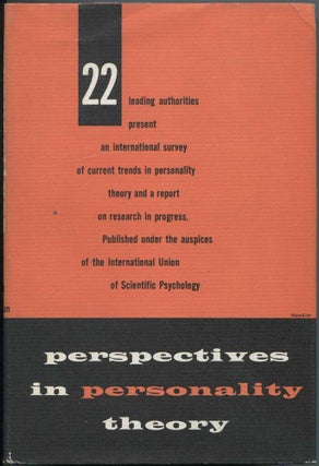 Item #464044 Perspectives in Personality Theory. Henry P. DAVID, Helmut von Bracken