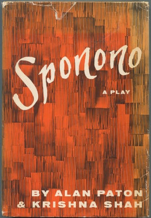 Item #464078 Sponono: A Play in Three Acts. Alan PATON, Krishna Shah