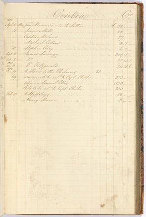 Harvey, Thornton & Co. Merchant Ledger Books, documenting the Provisioning of Ships, &c., and the Sale and Treatment of Enslaved Persons, 1798-1811
