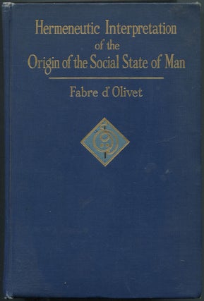 Item #464373 Hermeneutic Interpretation of the Origin of the Social State of Man and of the...