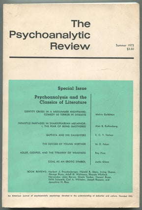 Item #465205 Special Issue: Psychoanalysis and the Classics of Literature. The Psychoanalytic...