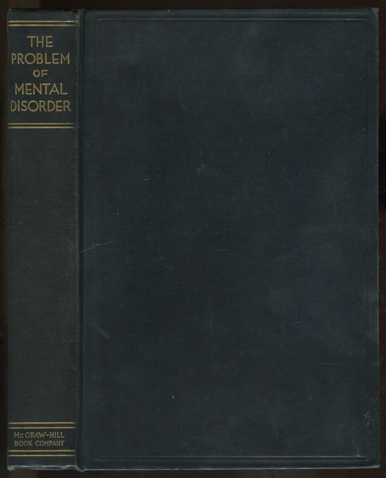 Item #465332 The Problem of Mental Disorder. Madison BENTLEY, E. V. Cowdry.