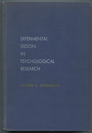 Item #465350 Experimental Design in Psychological Research. Allen L. EDWARDS