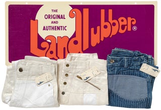 Item #465405 [Advertising Sign]: The Original and Authentic Landlubber [with] three unused pairs...