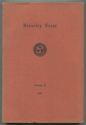 Item #465998 The Brearley Book of Verse. Volume II