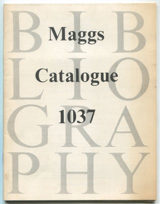 Item #466212 Maggs Catalogue 1037: Bibliography