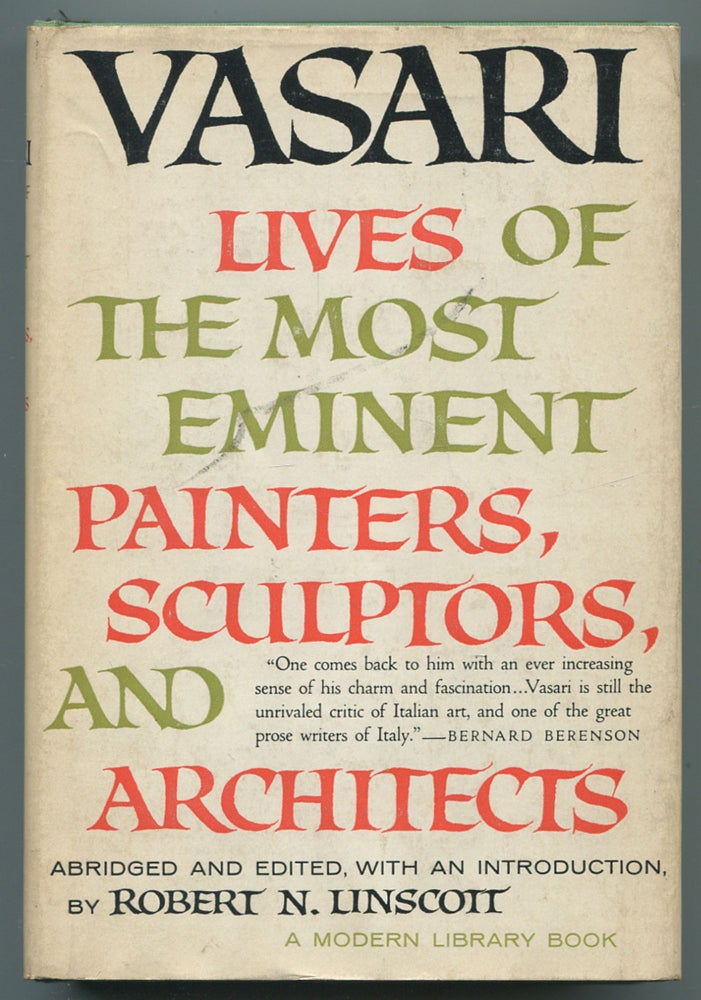 Item #466421 Lives of the Most Eminent Painters, Sculptors and Architects. Giorgio VASARI.