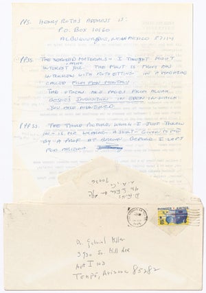 Daniel Fuchs Letters to Gabriel Miller, 1973-1992