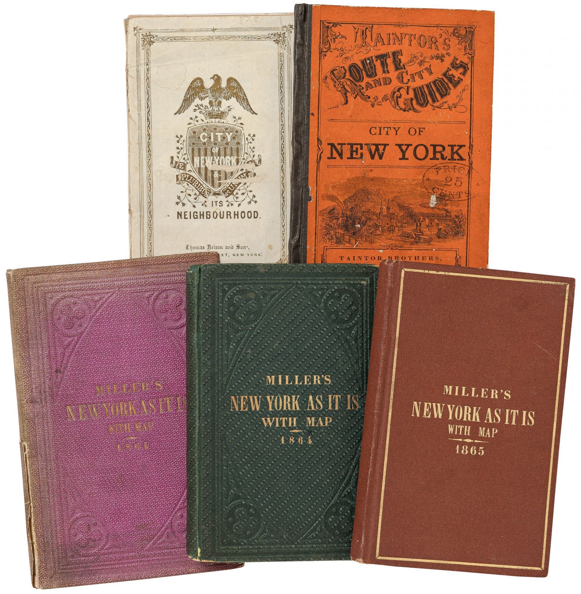The First Guide Set A Collection of over 600 “Stranger’s Guides” and early Guidebooks to ...