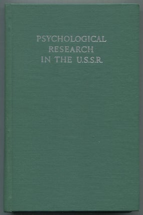 Item #467869 Psychological Research in the U.S.S.R.: Volume 1