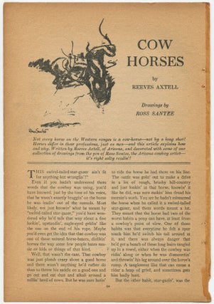 [Excerpt]: Cow Horses [Frontier Stories: Apr. 1929]