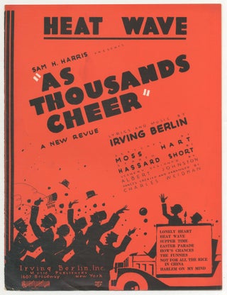 Item #468141 [Sheet music]: Heat Wave (Sam H. Harris Presents *As Thousands Cheer*). Irving BERLIN