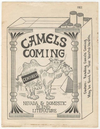 Item #468155 Camels Coming Newsletter No. 1. Charles BUKOWSKI