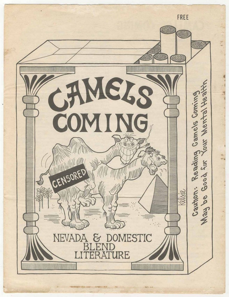 Item #468155 Camels Coming Newsletter No. 1. Charles BUKOWSKI.