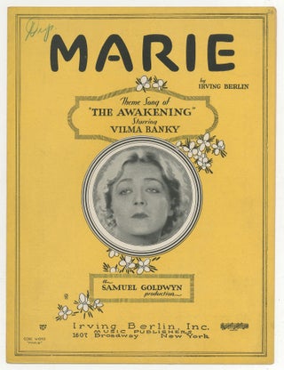 Item #468486 [Sheet music]: Marie. Irving BERLIN