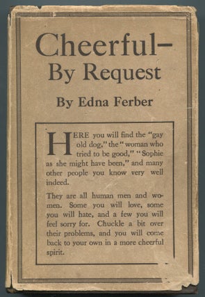 Item #468959 Cheerful by Request. Edna FERBER