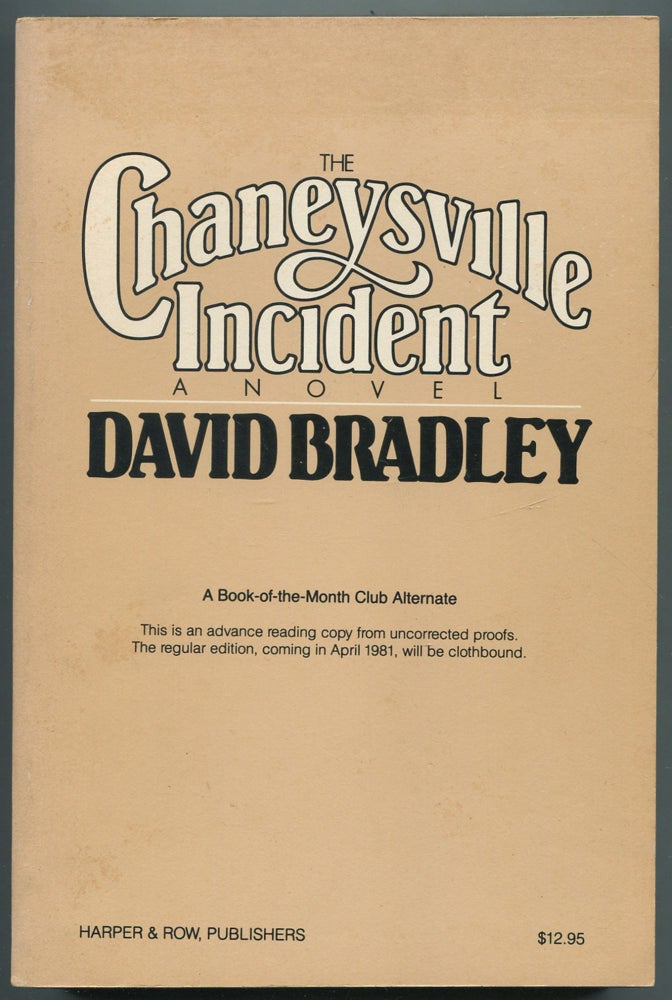 Item #469065 The Chaneysville Incident. David BRADLEY.