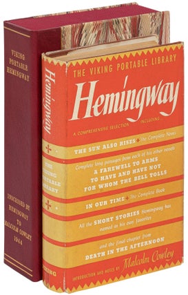 Item #469244 The Viking Portable Library Hemingway. Ernest. Edited and HEMINGWAY, Malcolm Cowley