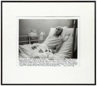 Item #469297 [Photograph, caption title]: Julian Beck genius of the Living Theater in Hospital....